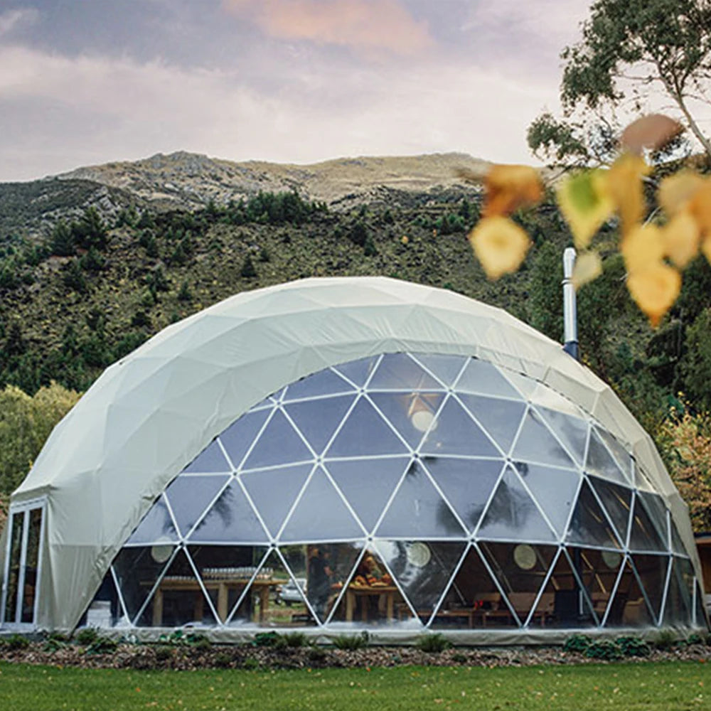 6-8 Person Outdoor Party Dome Tent Large Restaurant Dome Tent Strong Wind Resistance Glamping Dome  Hotel Luxury Geodesic Domos