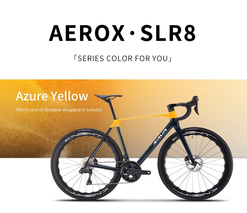 SAVA AEROX SLR8 Full Carbon Fiber Electronic Shift Road Bike Racing Road Bike 7.3kg with SHIMAN0 ULTEGRA 8170 Di2 Kit.