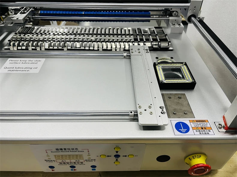 Q1 Dual Heads 25 Bits Desktop Full Automatic SMT Pick Place Machine Chip Mounter Solder Station with 4 Head
