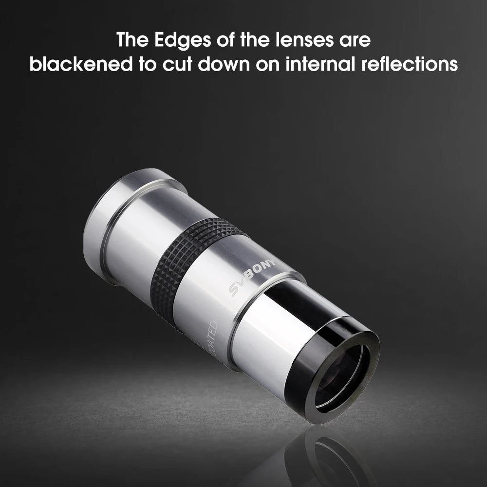 Svbony  Telescope 1.25'' 2x Barlow Lens Metal Body Fully Multi-coated Internal Brass Ring SV137