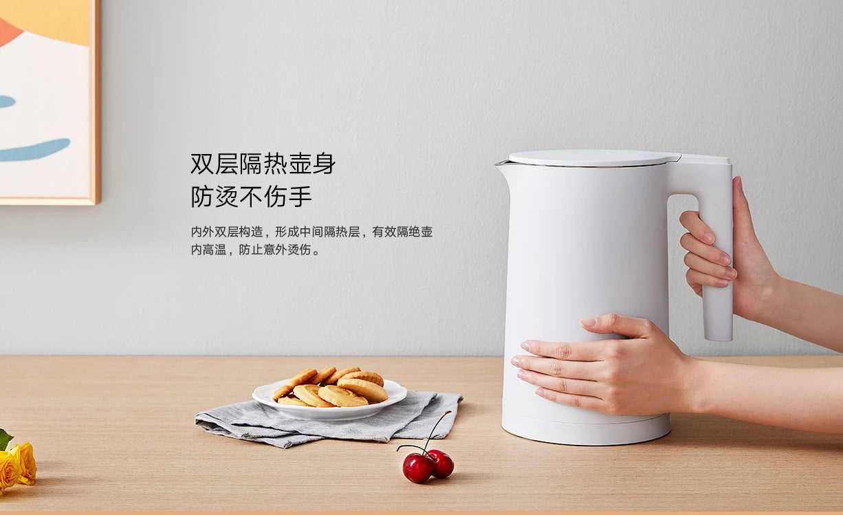 Xiaomi Mijia Electric Kettle 2 Household 1800W 220V 1.7L Capacity Stainless Steel Liner Tea Pot Anti-dry Power Outage Protection