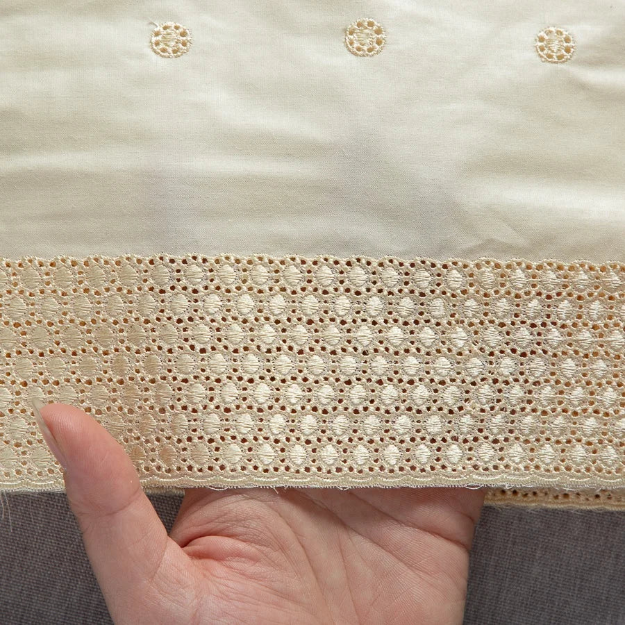 Nigerian Cotton Swiss Lace In Switzerland African Lace Fabric Embroidery Stones For Diy Sew Men's fabric High Quality 5Yard 4662