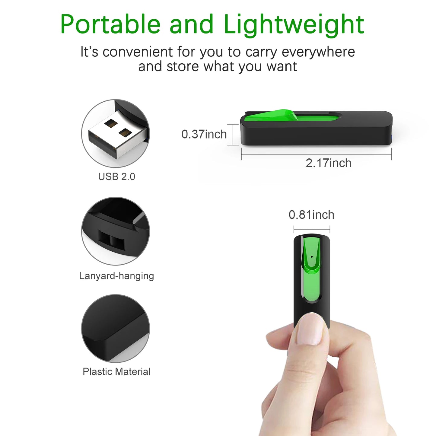 KOOTION U200 5pcs/lot Color Pen Drive 64GB 32GB 16GB 4GB 2GB 1GB Flash Drive Pendrive Waterproof Memoria Usb Flash U Disk Stick