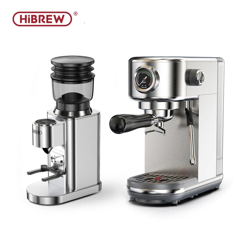 HiBREW Automatic Coffee Mill Electric Coffee Grinder with 48 Gears for Espresso American Coffee Pour Over Visual Bean Storage G7