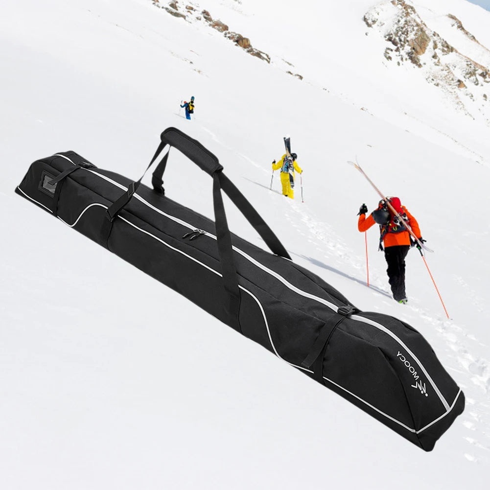 172cm Snow Ski Bags Adjustable Ski and Snowboard Equipment Travel Bag  Handle Waterproof for Snowboard Goggles Gloves