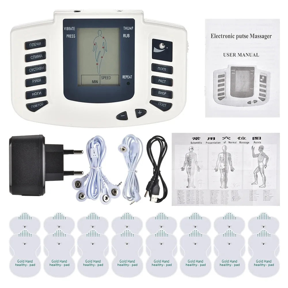JR309 TENS Muscle Electrostimulator Machine Electric Muscle Stimulator Acupuncture Physiotherapy Massager for Body Pain Reilef