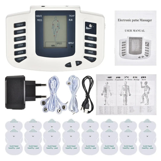 JR309 TENS Muscle Electrostimulator Machine Electric Muscle Stimulator Acupuncture Physiotherapy Massager for Body Pain Reilef