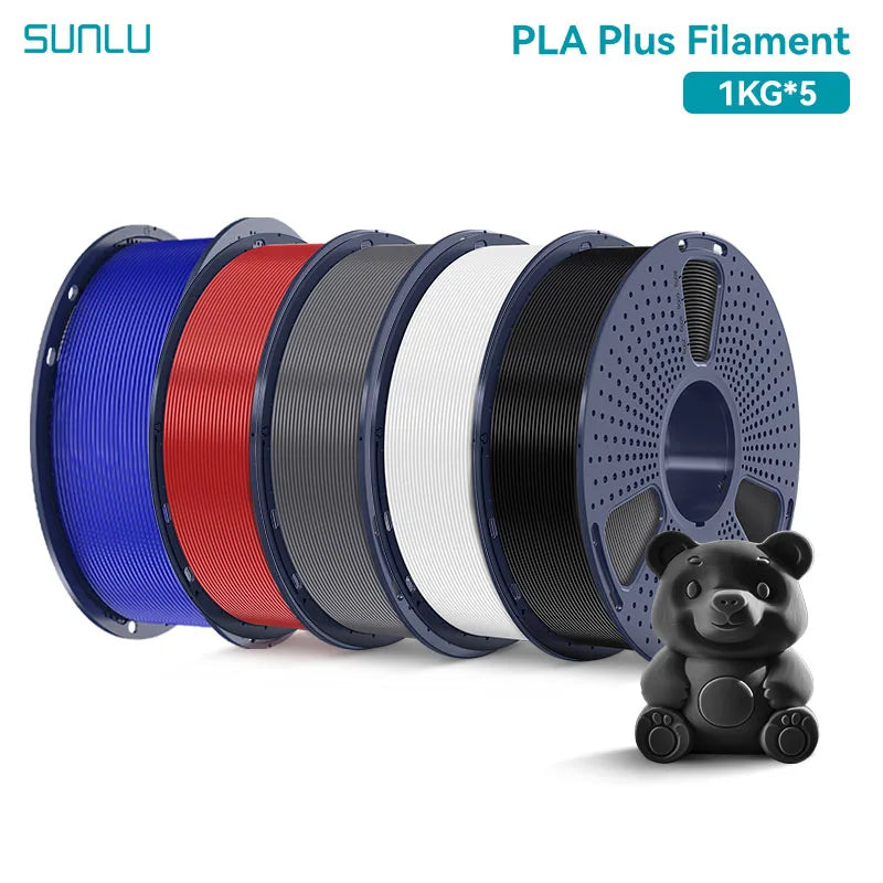 SUNLU 5KG 3D Filament PLA+/PLA+2.0/AntiString PLA /PLA Meta/High Speed PLA Filamnet 1.75mm 1KG Filament for 3D Printer& 3D Pen