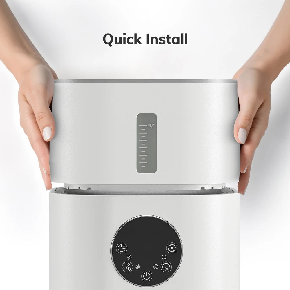 Air Purifier with Humidifier Combo for Home Allergies and Pets Hair, Smokers in Bedroom, H13 True HEPA Filter，2-in-1