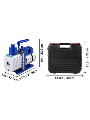 SIHAO 1.8CFM Vacuum Pump with Gauges AC Refrigerant  Vacuum Packing Air Condition Automobile Maintenance 220V 110V