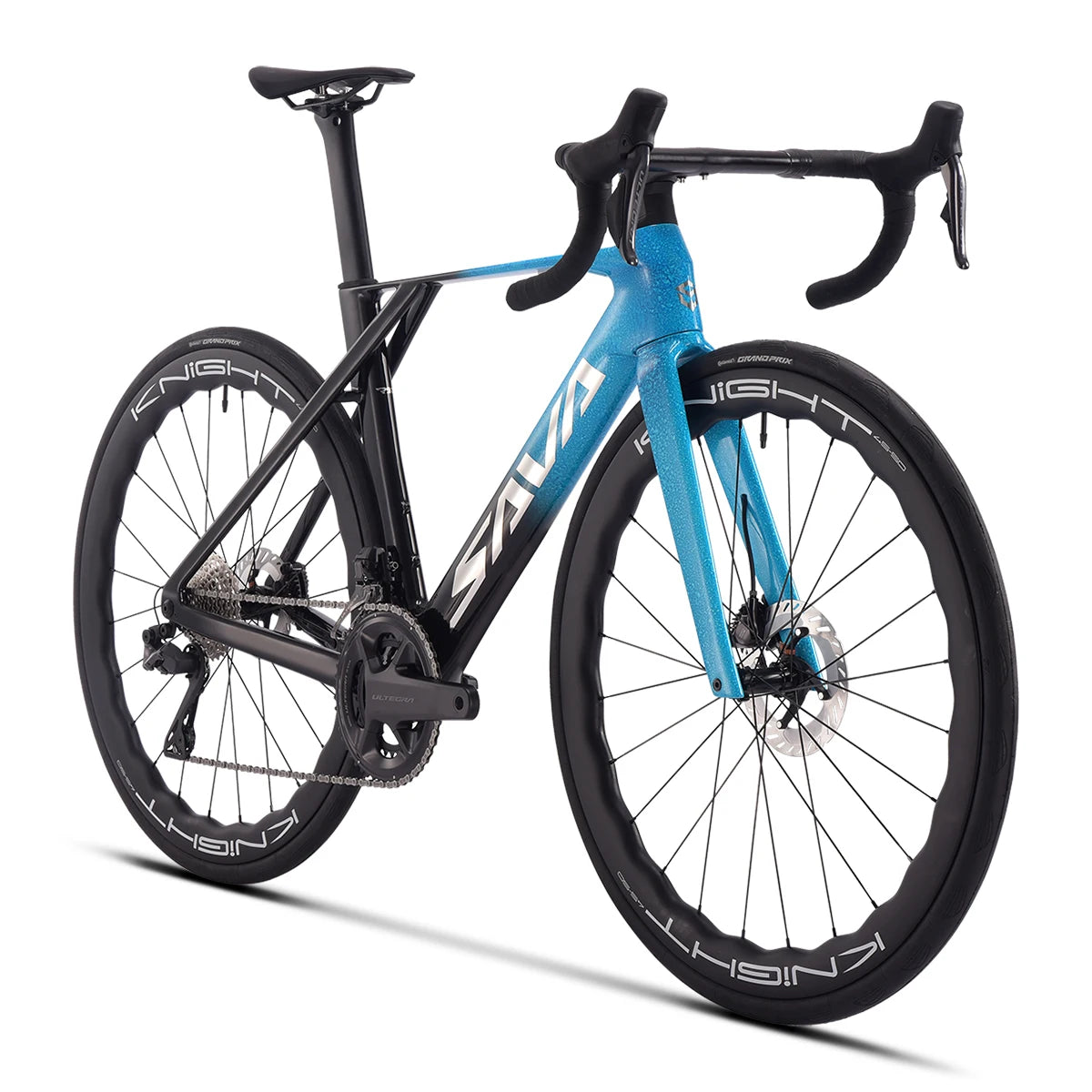 SAVA New Blade SLR8 C60 Carbon Fiber Road Bike, 700C Adult DI2 Bike with SHIMANO ULTEGRA Di2 R8170 Components High-End Race Bike