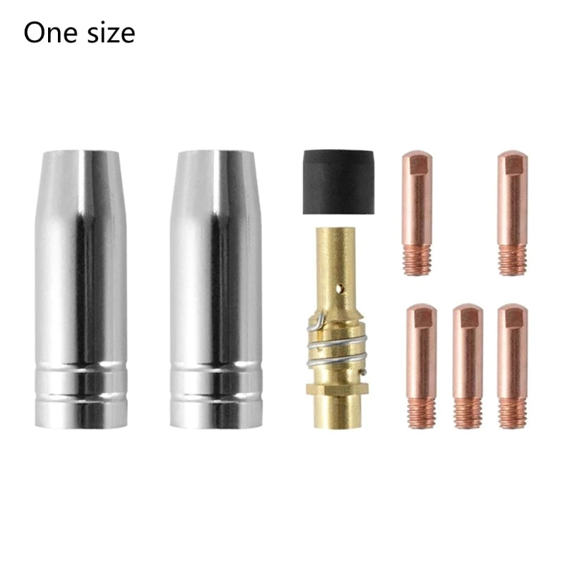 9 Pieces/set 0.8X25Mm Contact Nozzle Tip Holder Mig Welding Accessory