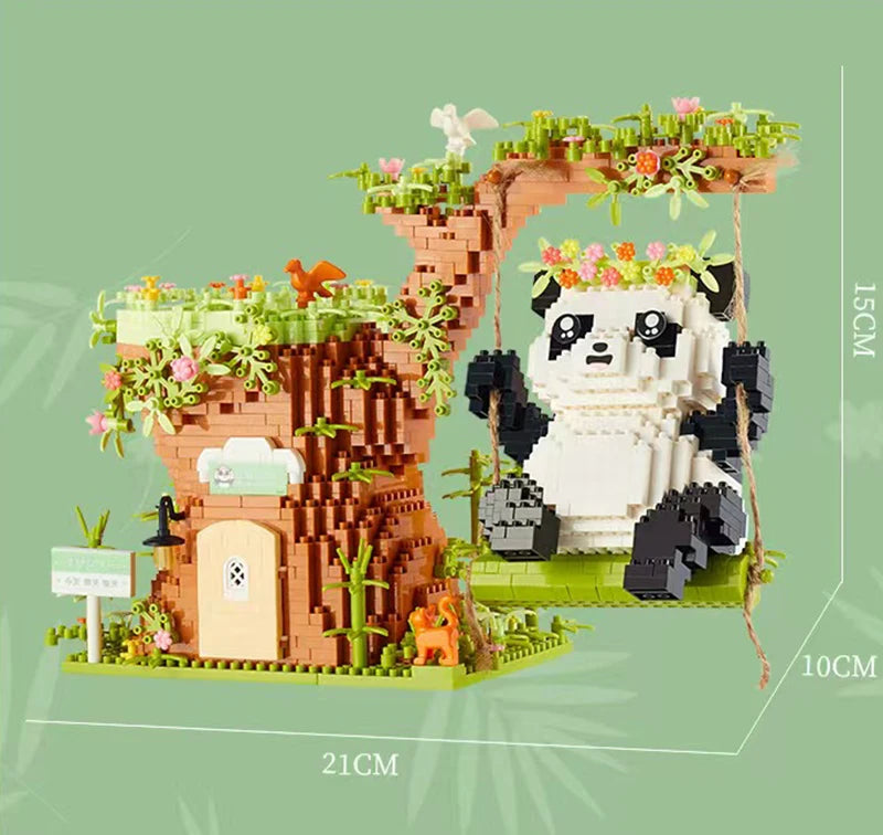Capybara Building Block Pen Holder Panda Desk Organizer for Office Supplies Cosmetics Birthday Gift Desktop Decoration