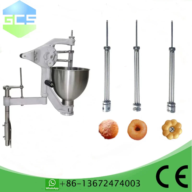 1 set Manual or electric arm for Sweet donut ring with 3 molds Professional Donut Making Machine