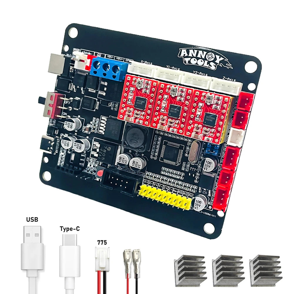 LUNYEE GRBL1.1 Controller CNC3018 3AXIS Driver Board Support Offline XYZ Limit Switch for CNC Router CNC Engraving Machine