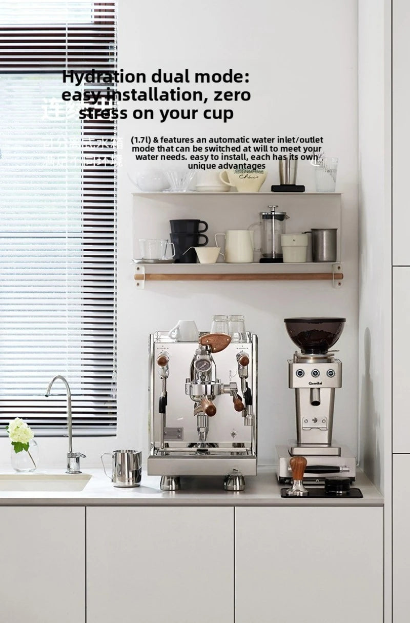 Semi-Automatic Coffee Maker,3035A/B/C Concentration E61 Brewing Head, Semi-automatic Dual Boiler 15 Bar Vibration Pump