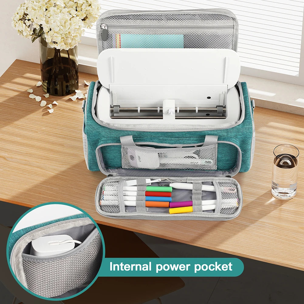 Carrying Case Anti-scratch Travel Protective Case with Multi Pockets Storage Organizer for Cricut Joy Xtra Smart Cutting Machine