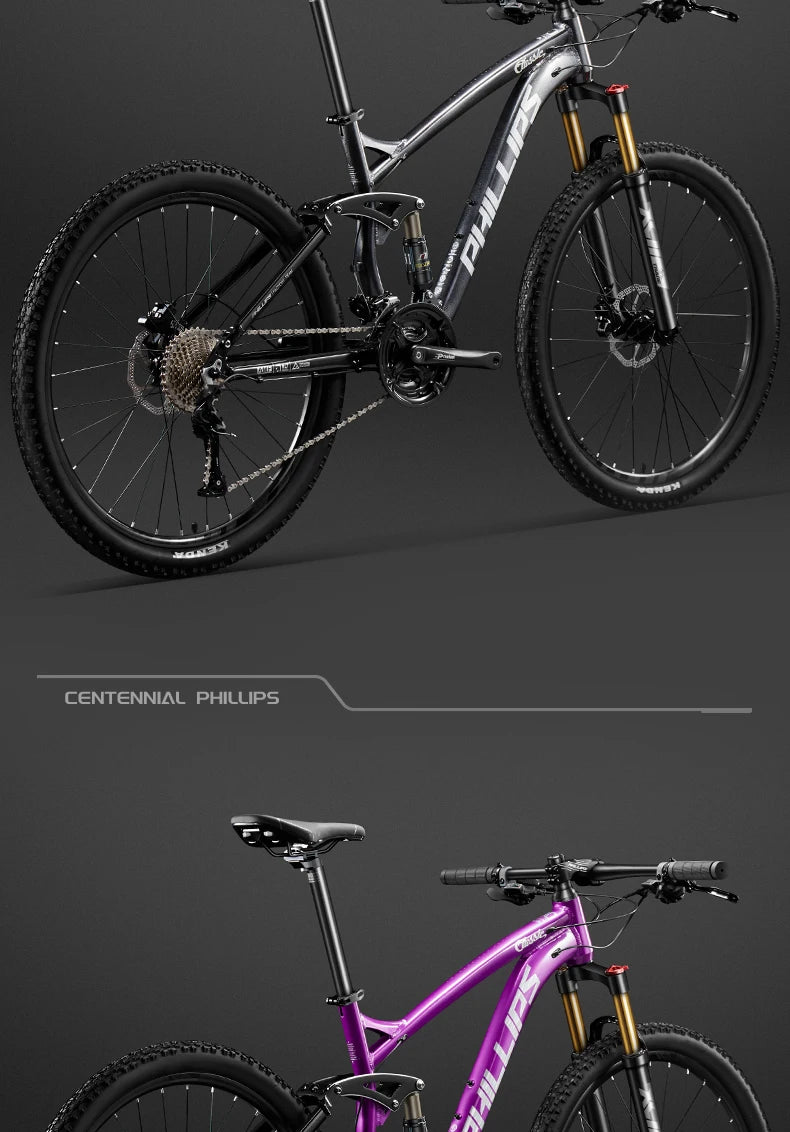 24/26/27.5 inch Mountain Bike Downhill Mountain Bicycle 27/30/33 Speed Soft Tail Full Shock Absorption Bicycle