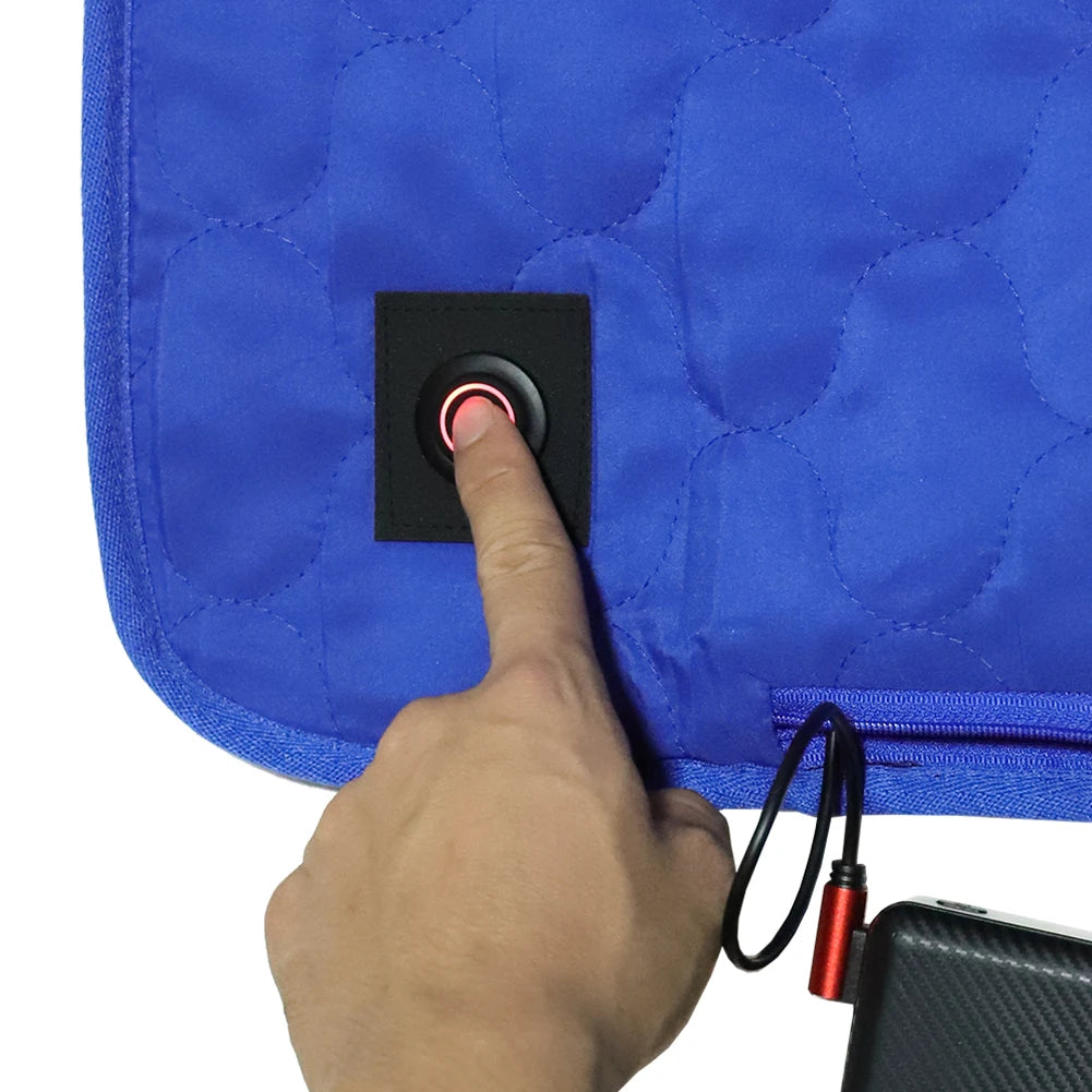 3-Level Adjustable USB Heating Sleeping Mat Electric Heating Pads Outdoor Camping Tent Sleeping Mattress Thermalpad Foot Warmer