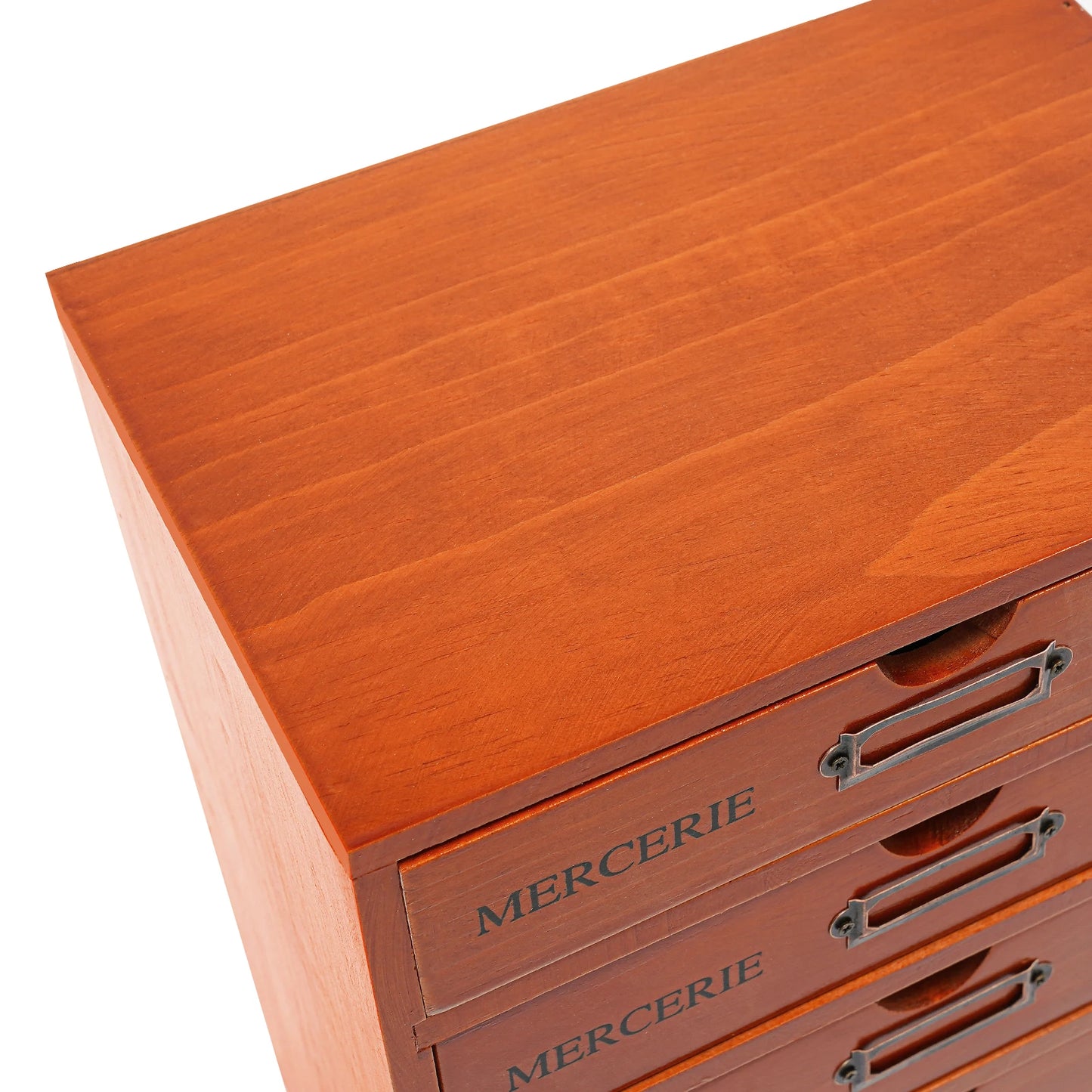 5 Drawer Wooden Desk Organizer 23*17.5*5cm Storage Drawers Vintage Shelf Drawer Used in an Office Study Bedroom Dresser