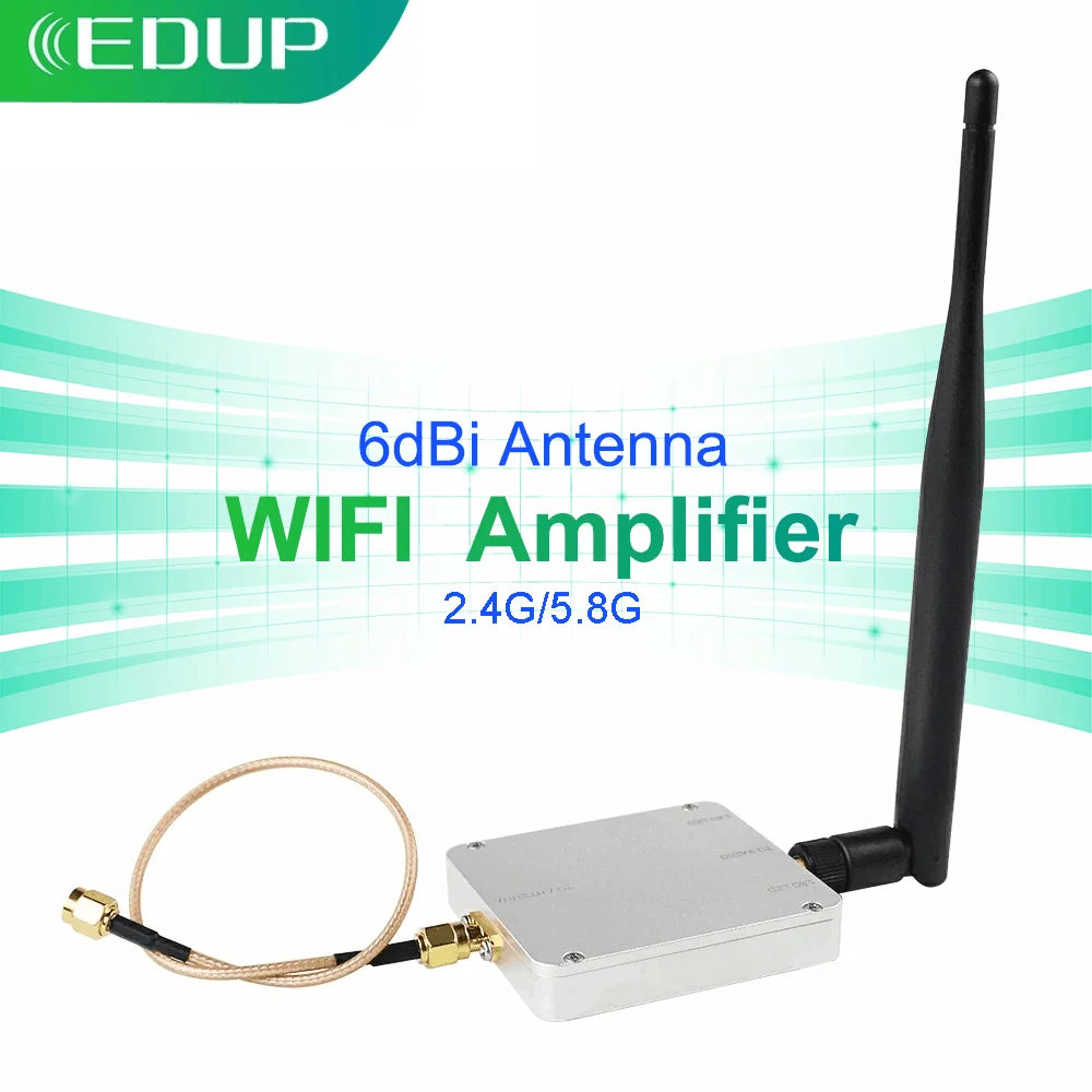 EDUP  AB018/AB015 4W Wireless Power Signal Amplifier 2.4GHz WiFi Booster High Power 36dBm Signal Long Range Extend 802.11b/g/n
