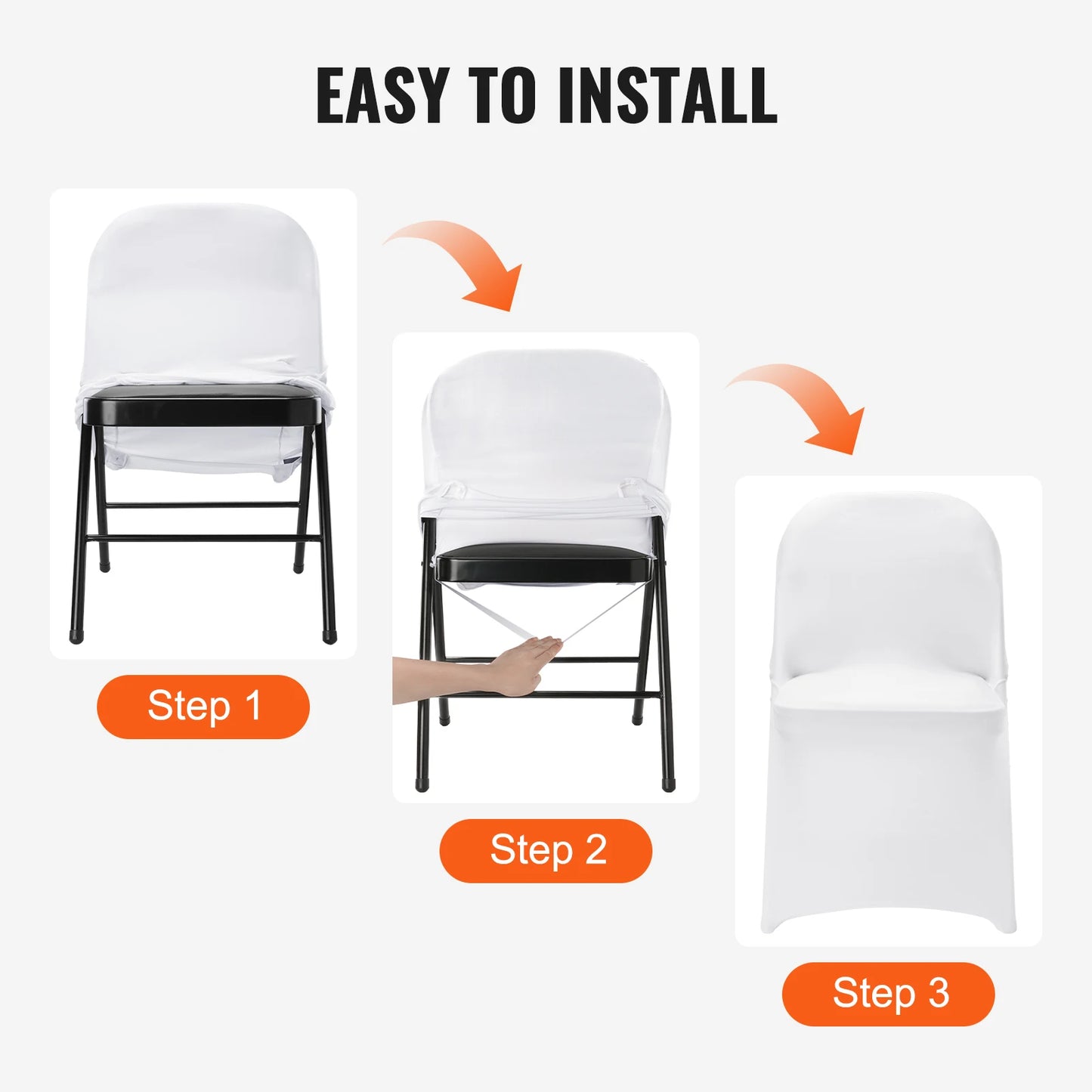 SucceBuy 12 30Pcs Wedding Chair Covers Spandex Stretch Slipcover for Restaurant Banquet Hotel Dining Party Universal Chair Cover
