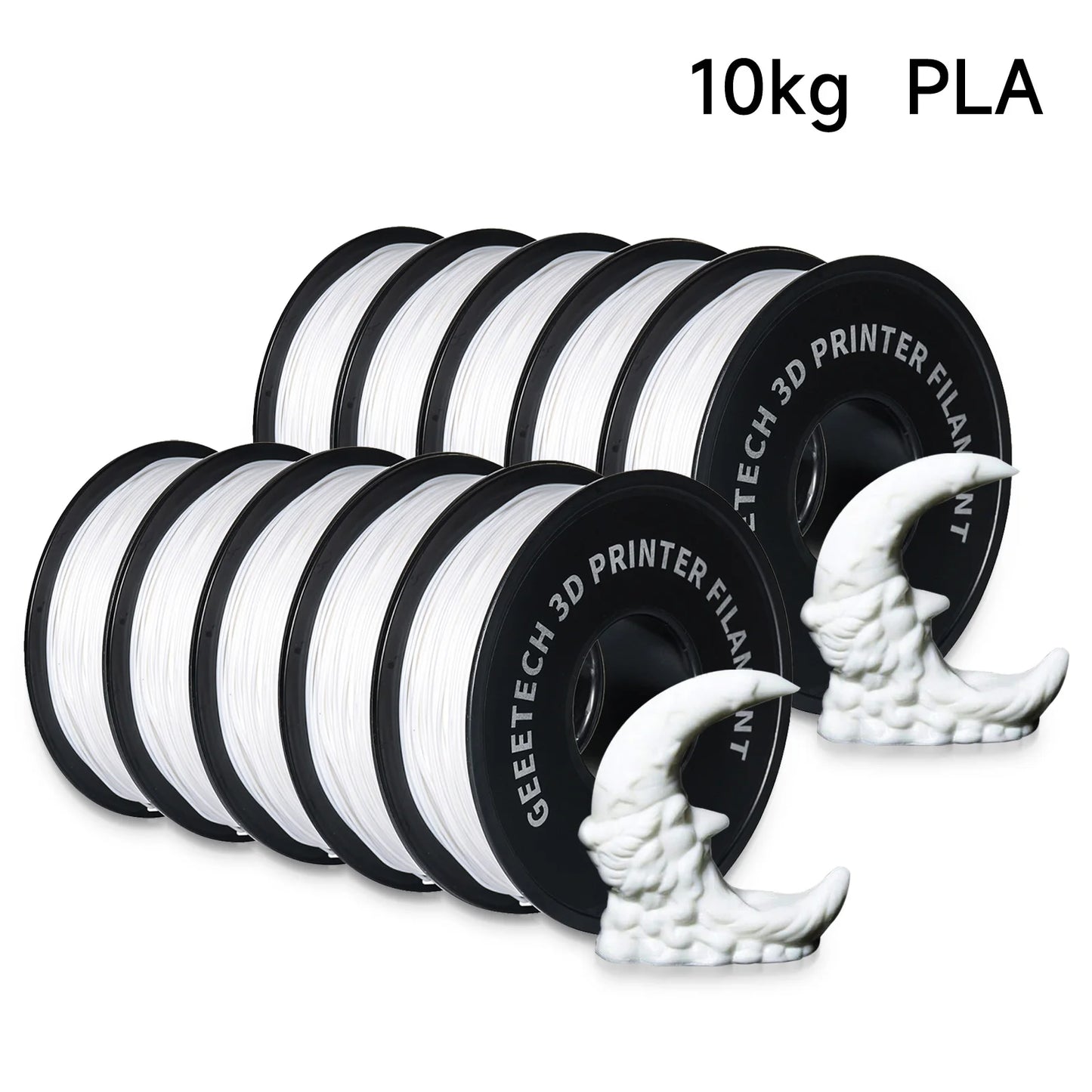 GEEETECH 10Kg In One Box Matte/PETG/Silk PLA/TPU/ABS 3D PLA Filament 1.75mm Spool Wire For 3D Printer Material,Safety