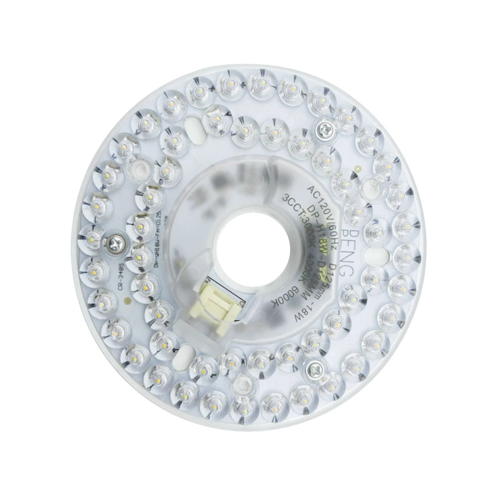 3.9/4.9/6.2 Inch 3000/4000/5000K Ceiling Fan Light Retrofit Kit Ceiling Flush Light Replacement Panel Pendant Light Round Panel