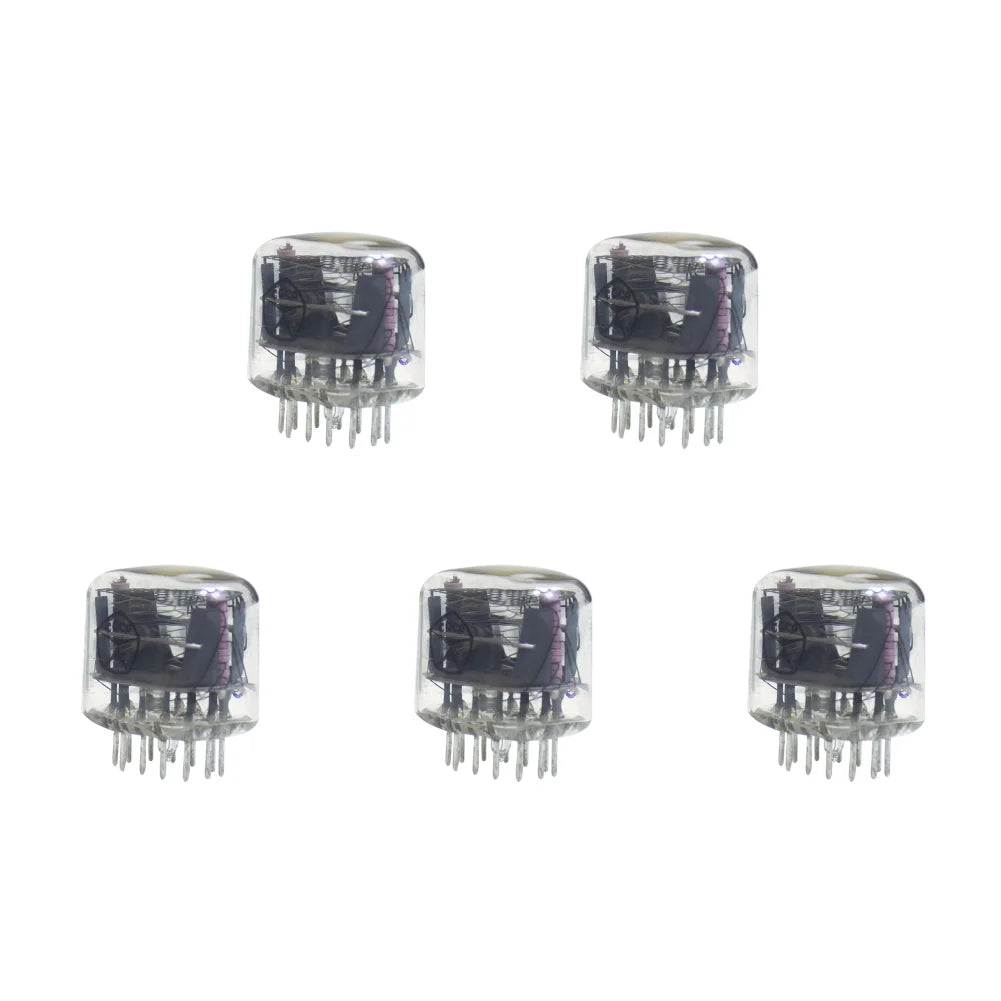 1-6PCS IN-12 Digital Tube with Decimal Point Nixie Glow Tubes Symbol Tube IN12 Nixie Tube Clock Glow Tube for LED Clock DIY Part