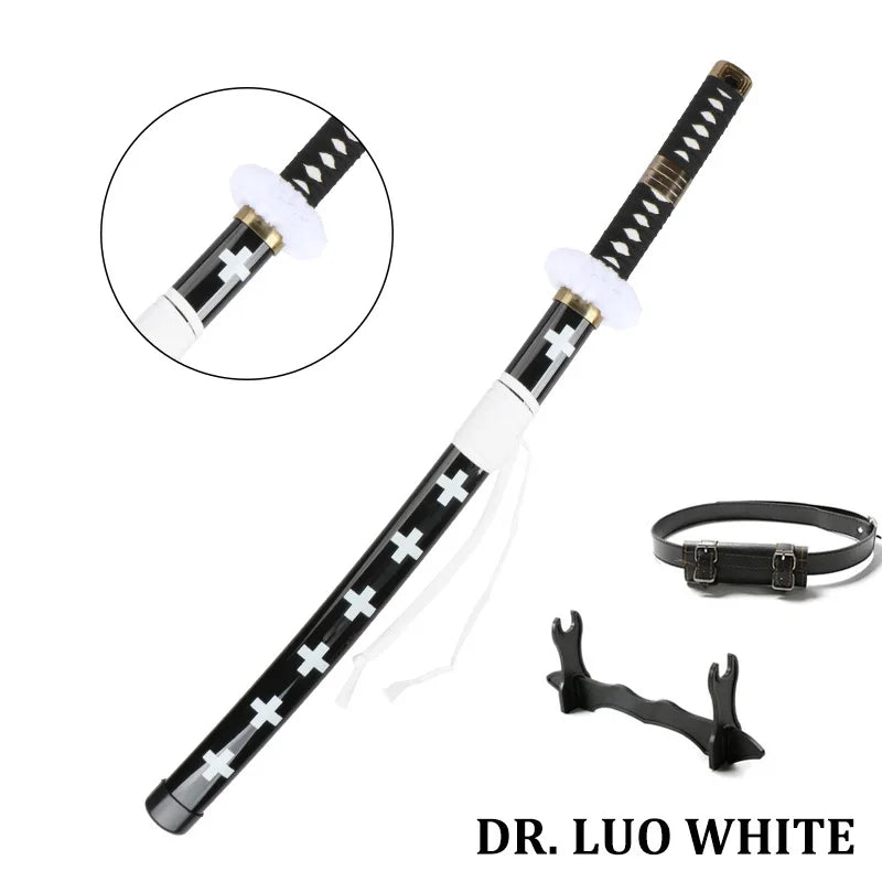 80cm/31.5"Roronoa Zoro Katana Anime Sword  Cosplay Weapons Props 3pc Toy Sword Set  Shusui Lchimonji  Sandai Kitetsu
