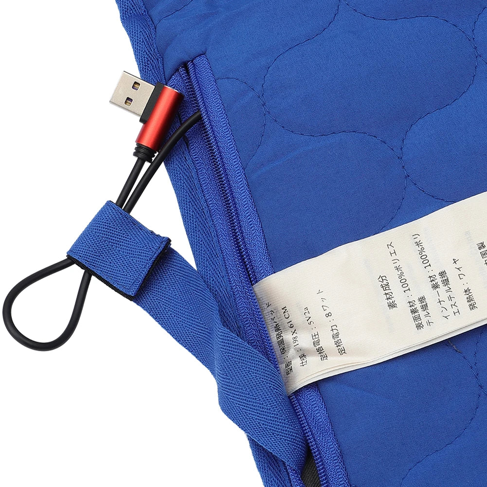 3-Level Adjustable USB Heating Sleeping Mat Electric Heating Pads Outdoor Camping Tent Sleeping Mattress Thermalpad Foot Warmer