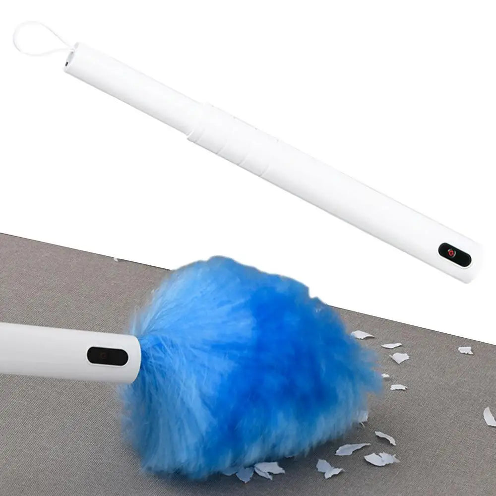 Rotating Spin Cleaner Duster Multi-Function 360 Spin Electric Feather Duster Vacuum Cleaner Battery Operated With Touch Button