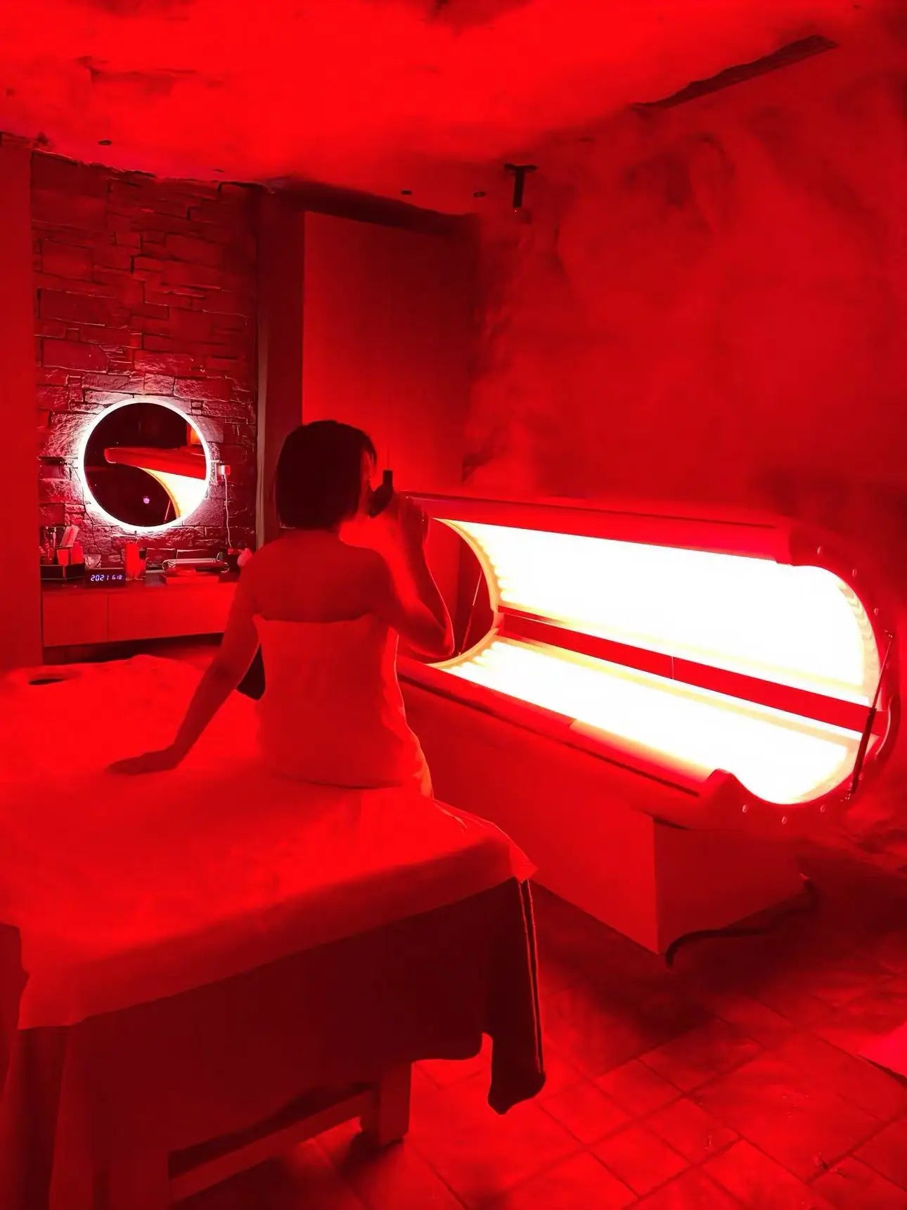 Red Light Therapy Bed Beauty Skin Whitening Therapy Collagen Spa Bed Commercial Sauna Chamber Full Body SLyric Skin Rejuvenation