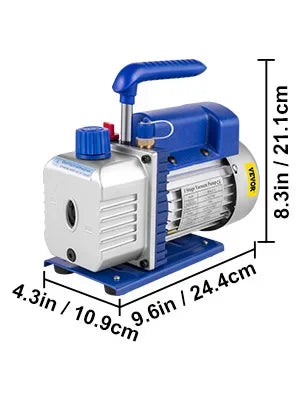 SIHAO 1.8CFM Vacuum Pump with Gauges AC Refrigerant  Vacuum Packing Air Condition Automobile Maintenance 220V 110V