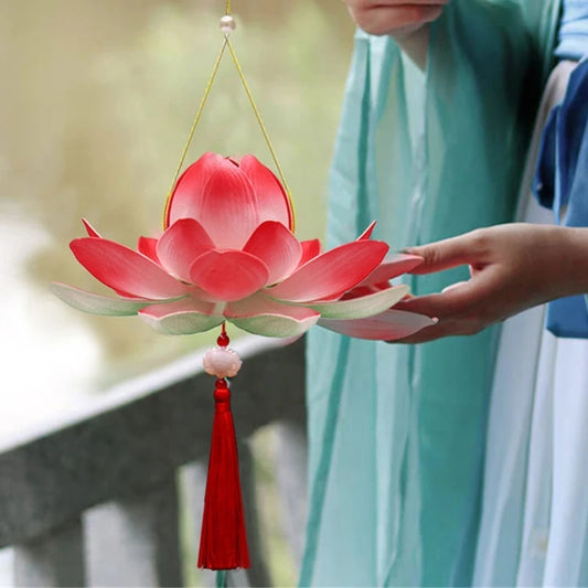 Amazing Blossom Flower Lanterns Light Lamp Party Glowing Lanterns for MidAutumn Festival Gift Dancing Props Lightweight 87HA