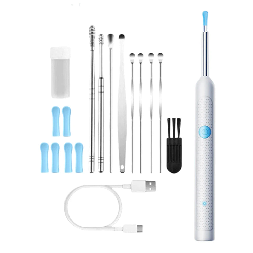 Visual Ear Wax Cleaner with Camera Safe Earwax Removal Endoscope with Camera Luminous Otoscope Ear Cleaning Tools Ear Care