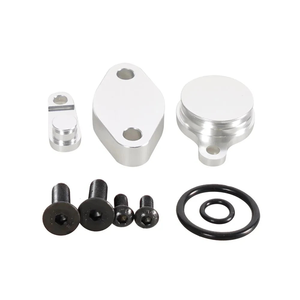 New LS EVAG EGR Engine Valve Block Off Plates Kit Intake Exhaust Manifold Baffle Gasket Set For LS Engine Aluminum Valves Parts