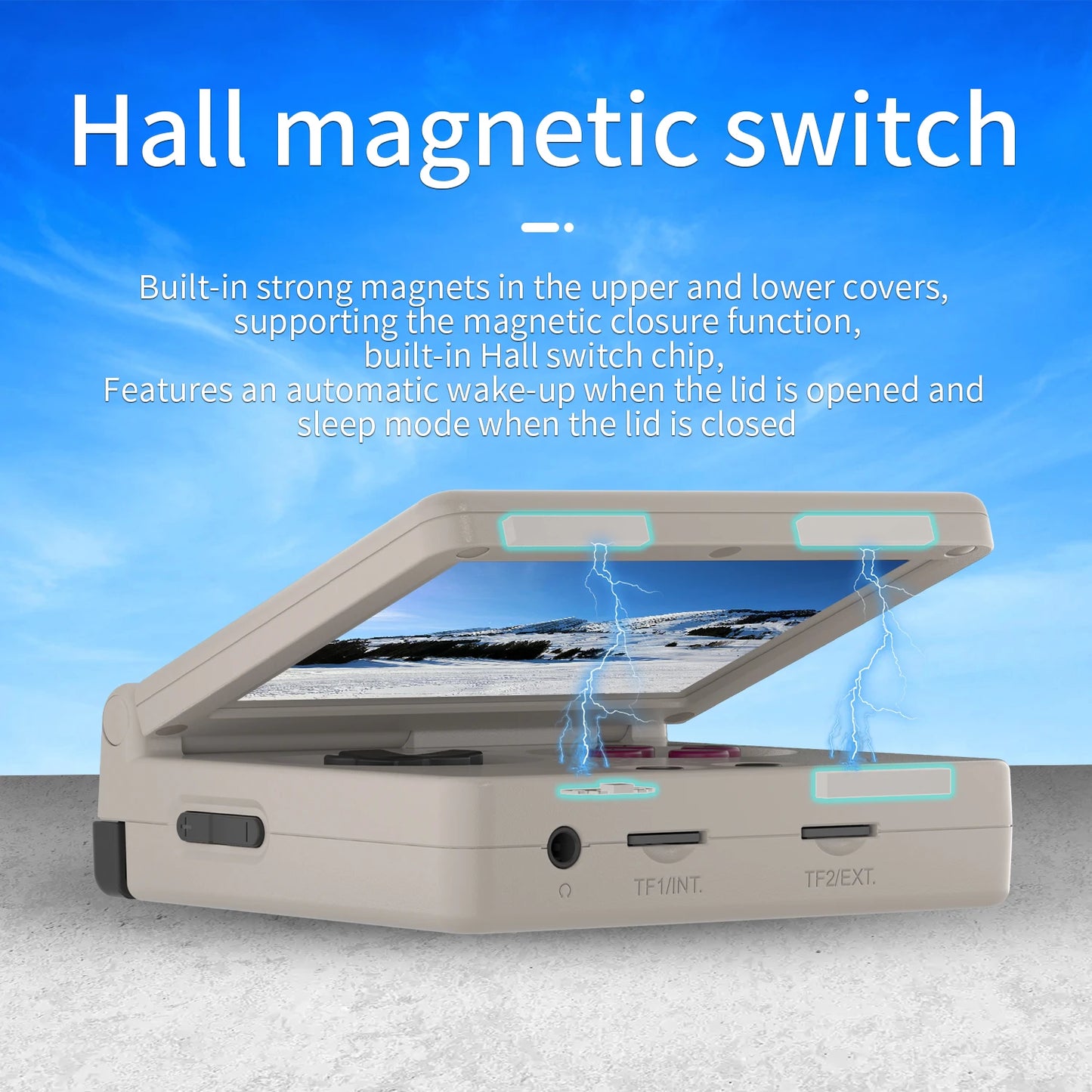 ANBERNIC RG35XXSP 3.5'' IPS Screen Flip Handheld Console Linux System HDMI-compatible TV Output  64G 5500 Games Pre-installed