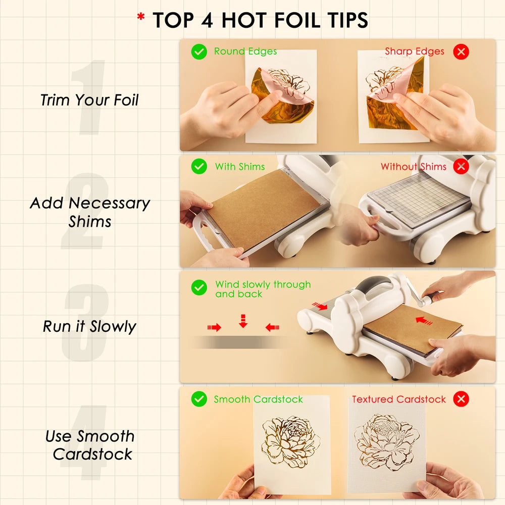 Hot Stamping Foil Machine  Hot Foil System For Card Making PET Film Transfer Hot Foil and Press Machine US EU UK Plugs