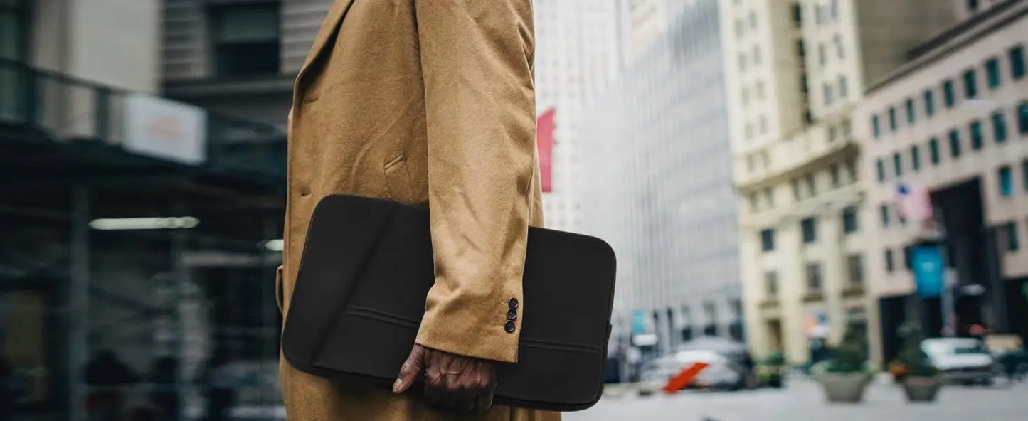 UPERFECT Polyester Laptop Sleeve Protective Case Vertical Style With Pocket Zipper For 13.3-18Inch Monitor Pad Tablet