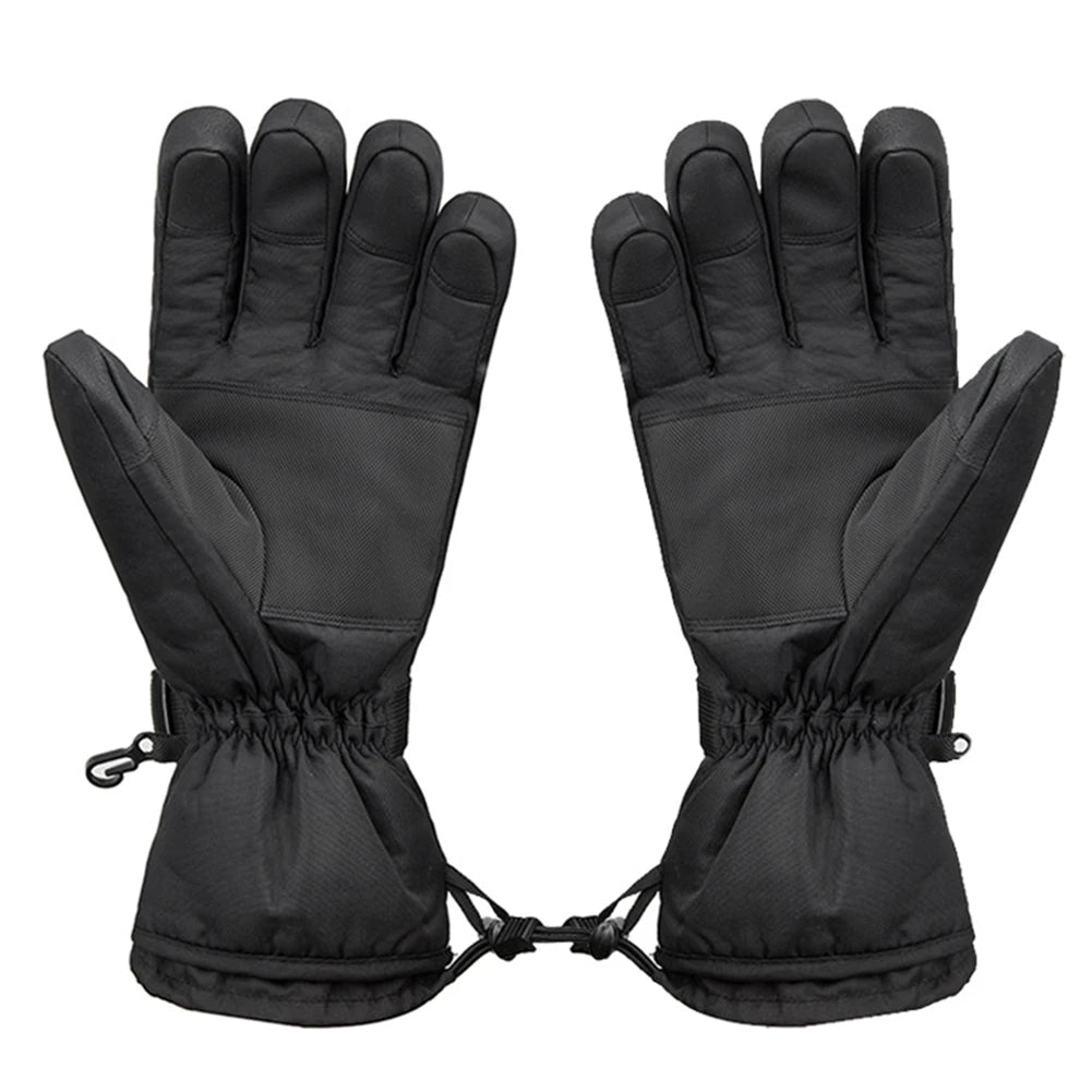1 Pair Thermal Gloves Waterproof Electric Heating Gloves Touchscreen Men Women for Ski Cycling for Motorcycle for Sports Hiking