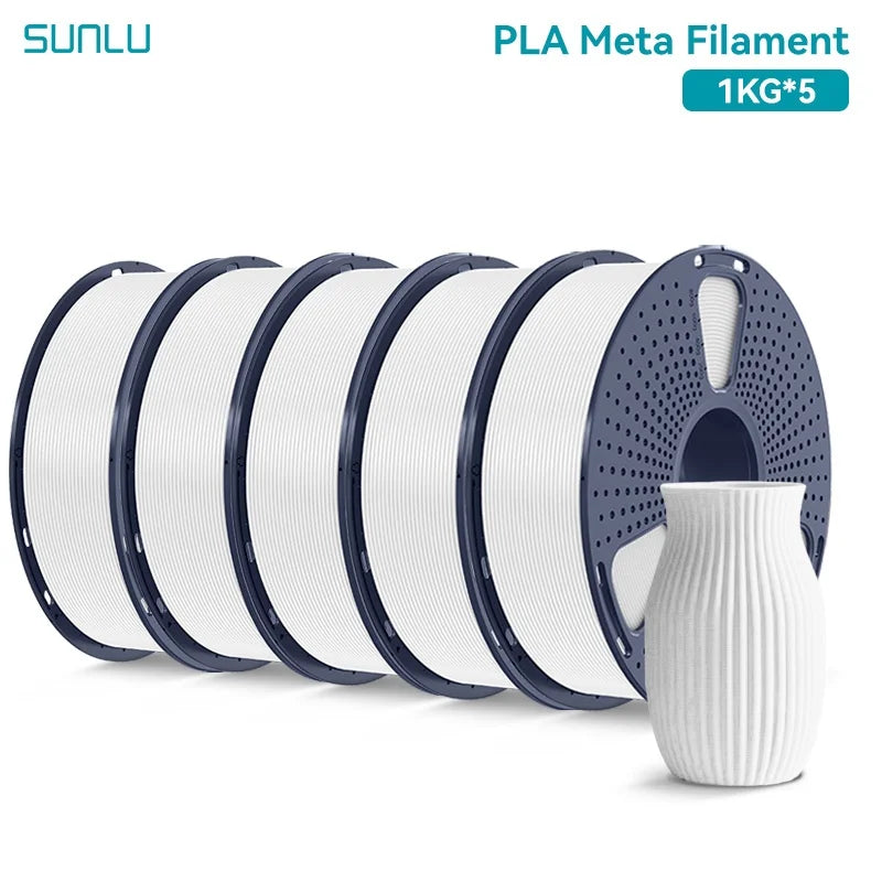 SUNLU 5KG 3D Filament PLA+/PLA+2.0/AntiString PLA /PLA Meta/High Speed PLA Filamnet 1.75mm 1KG Filament for 3D Printer& 3D Pen