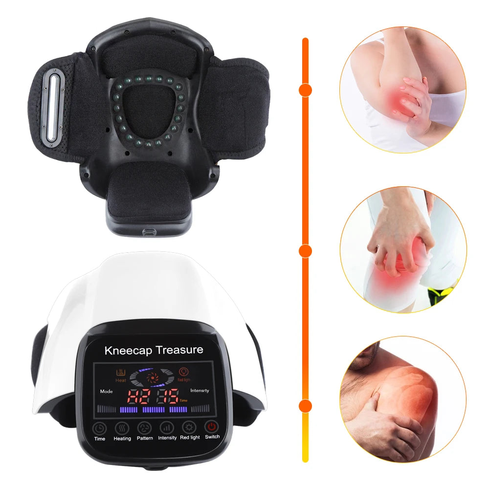 Infrared Heating Knee Massager Electric Air Pressure Shoulder/Elbow/Knee Massage Physiotherapy Kneecap Joint Muscle Relaxation