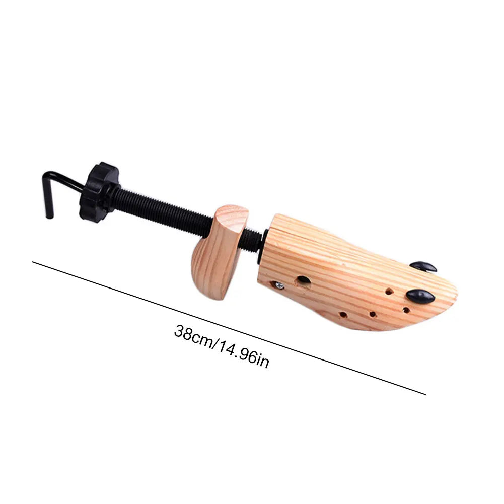 Wooden Shoe Stretcher Adjustable Length Width Shoe Trees Shoes Shaper Rack Professional Shoe Extender for Men Women