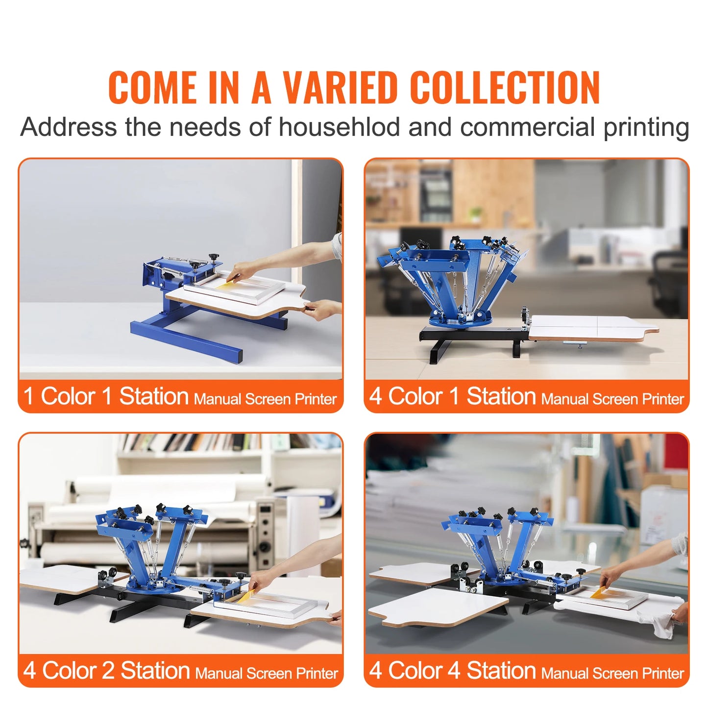 SucceBuy Screen Printing Machine 360° Rotable Silk Screen Printing Press 54x45cm Screen Printing Press Adjustable Tension