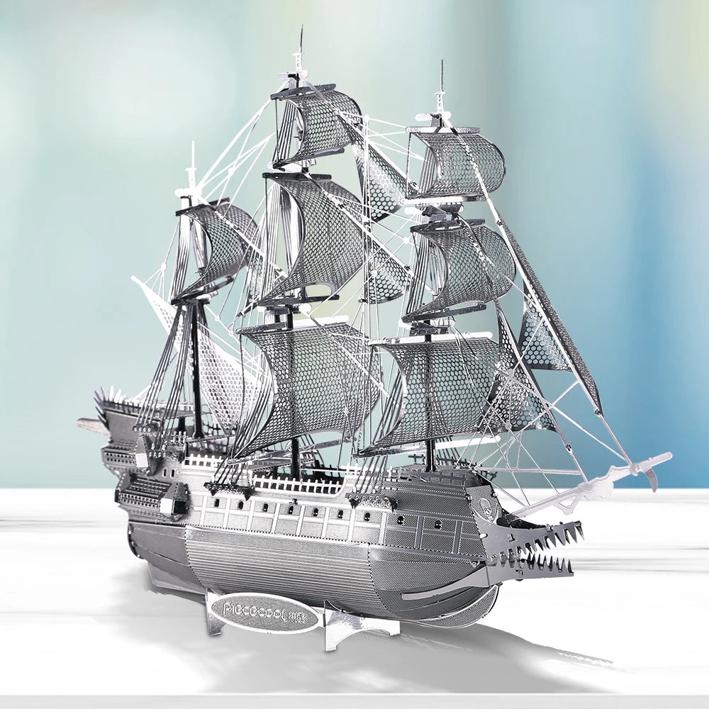 Piececool Model Building Kits The Flying Dutchman 3D Puzzle Metal DIY Set Jigsaw for Adult Gifts