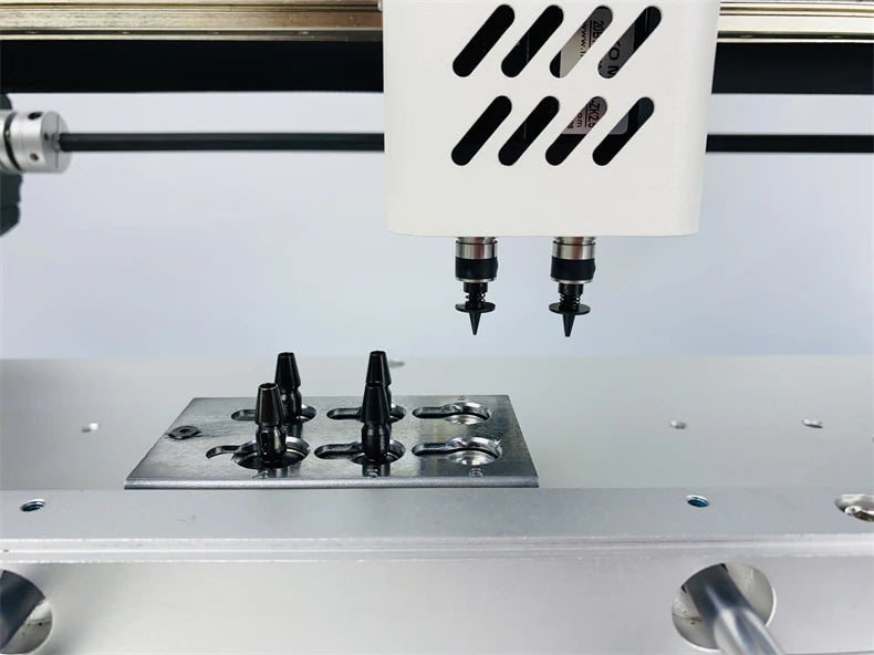 Q2S Dual 6 Heads 54 Bits Full Vision Desktop Automatic SMT Pick and Place Machine Chip Mounter
