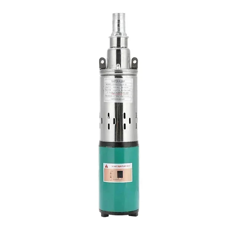 Lift=30m-45m 20L/min 9m Wire 12V 24V 36V Solar Pump Deep Well Submersible Water Pump Screw Irrigation Garden Home Agricultural