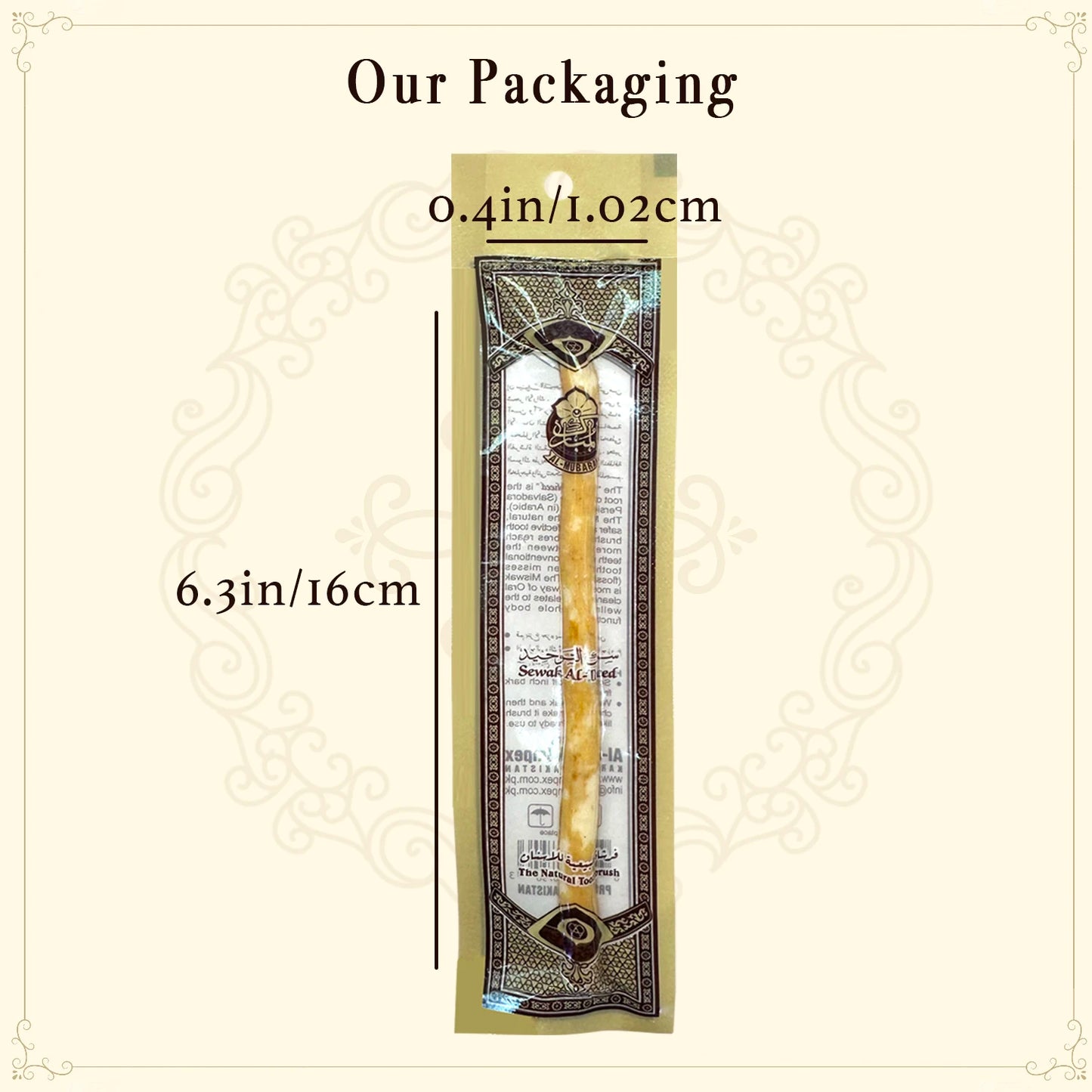 3 Pack Organic Miswak Toothbrush Traditional Stick Wooden Twig Toothbrush Handmade Natural Toothbrush Gentle For Gums Gift