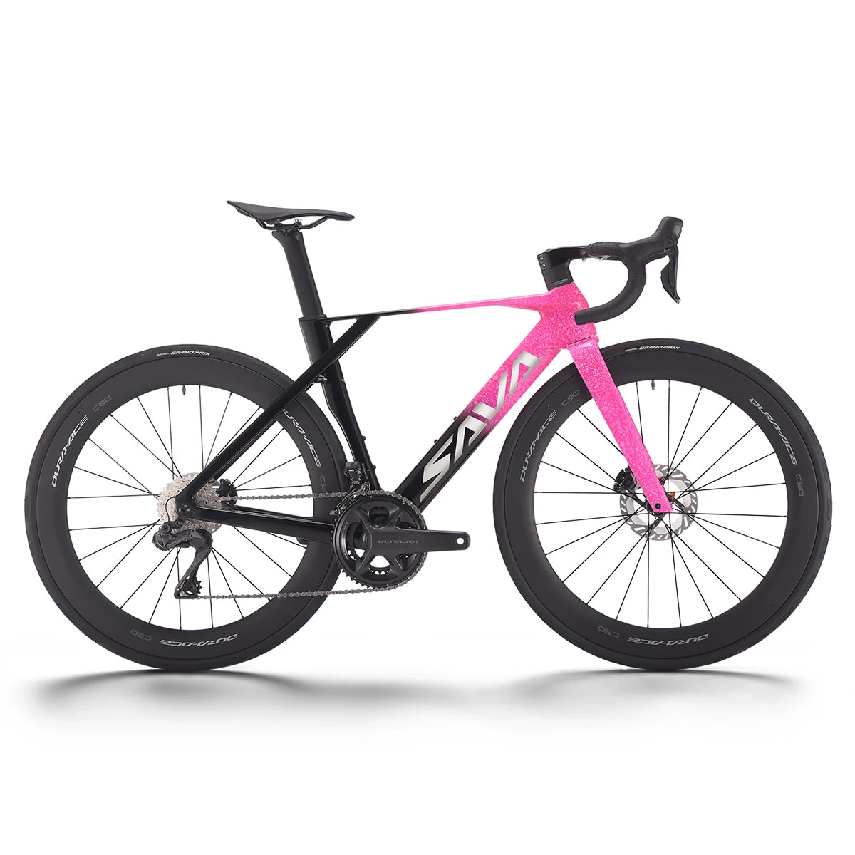 SAVA New Blade SLR8 C60 Carbon Fiber Road Bike, 700C Adult DI2 Bike with SHIMANO ULTEGRA Di2 R8170 Components High-End Race Bike